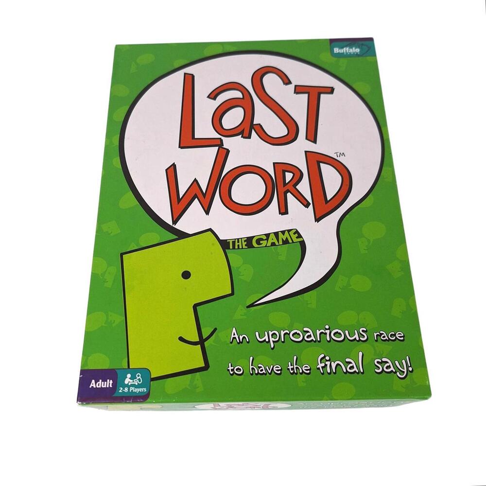 Last Word The Game Buffalo Games Party Board Game Incomplete for‎ Parts